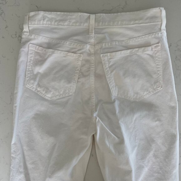 NYDJ Premium Denim Style #P1500 5 Pocket MRise Straight Leg w Flare White Sz 8P - Picture 7 of 12